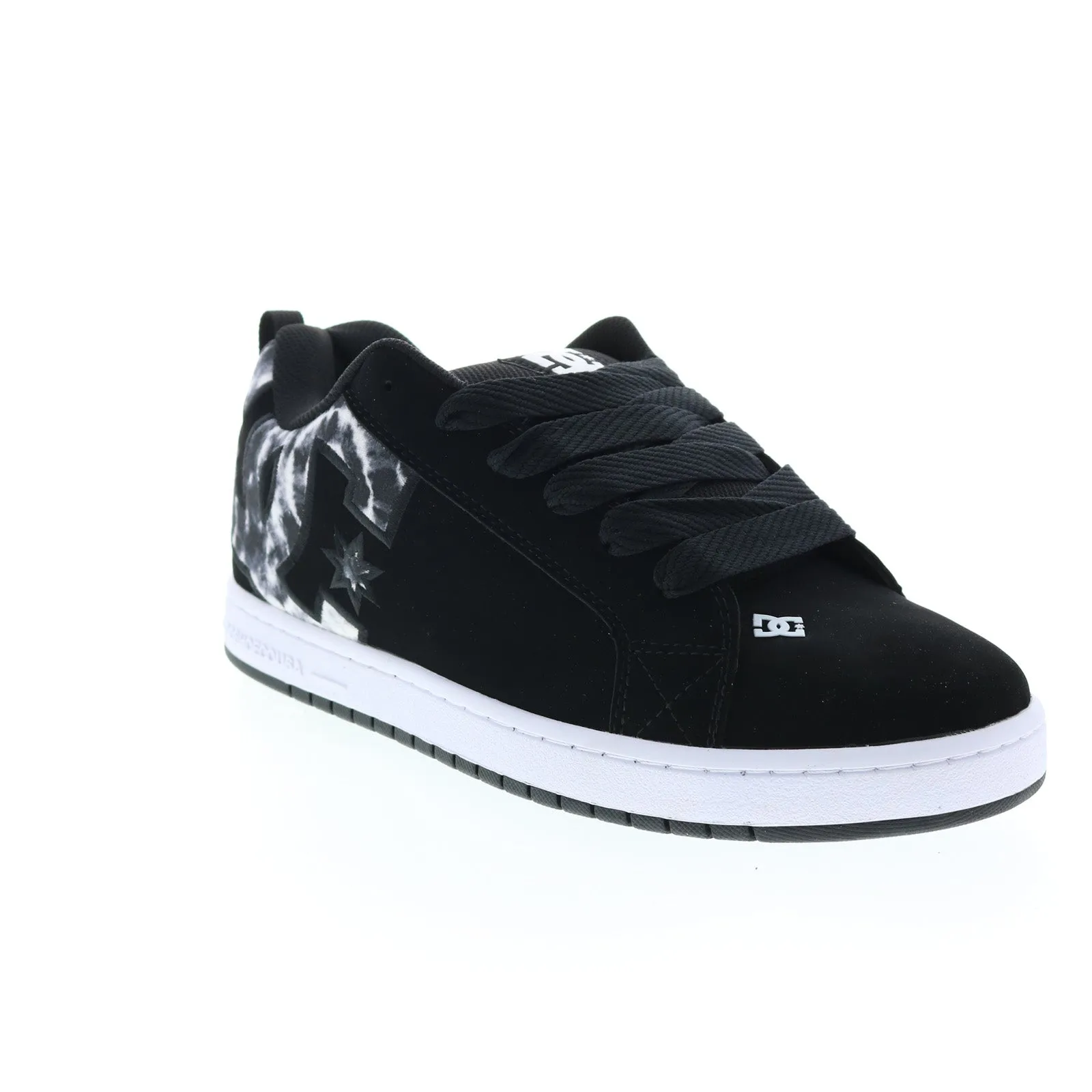 DC Court Graffik Black Nubuck Skate Shoes