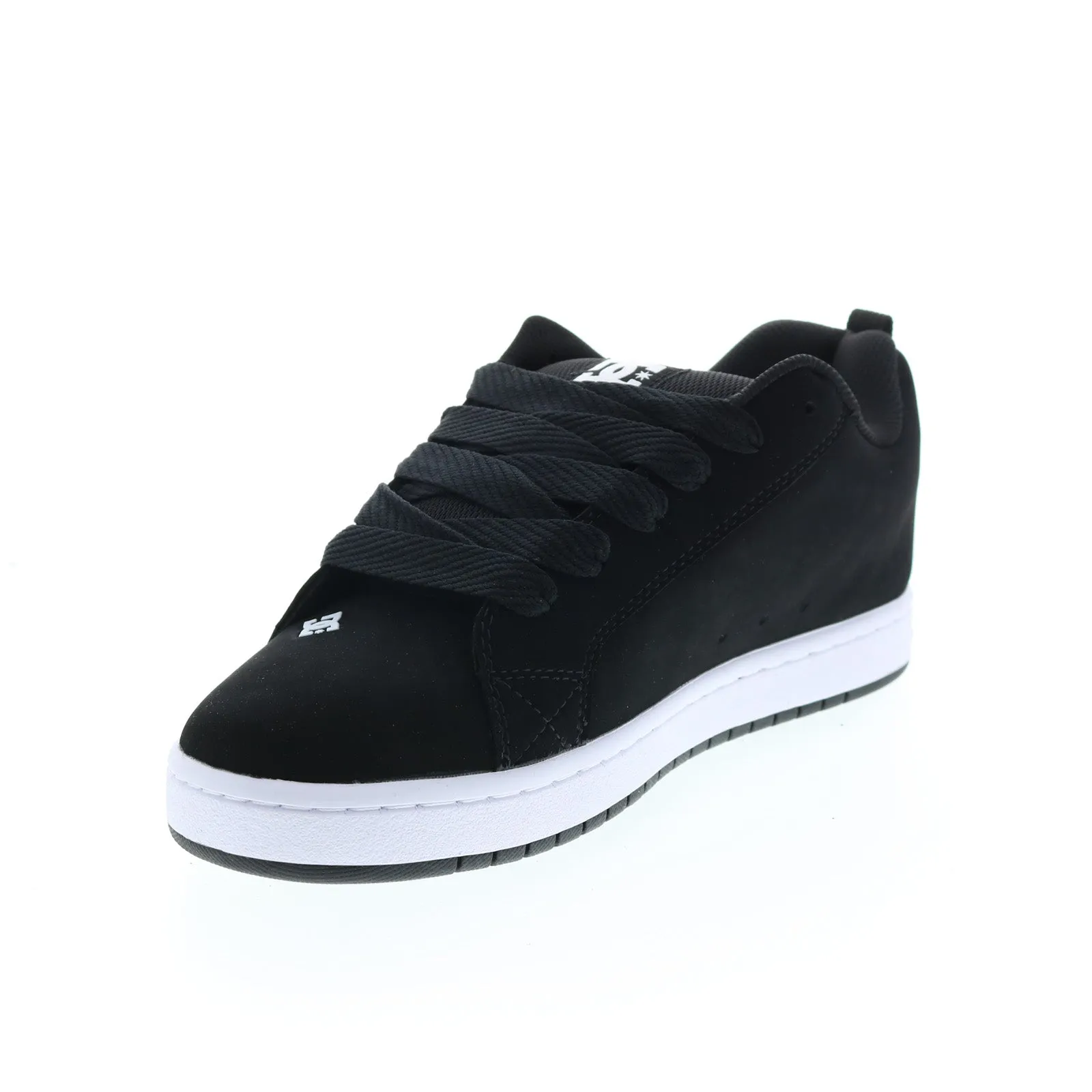 DC Court Graffik Black Nubuck Skate Shoes