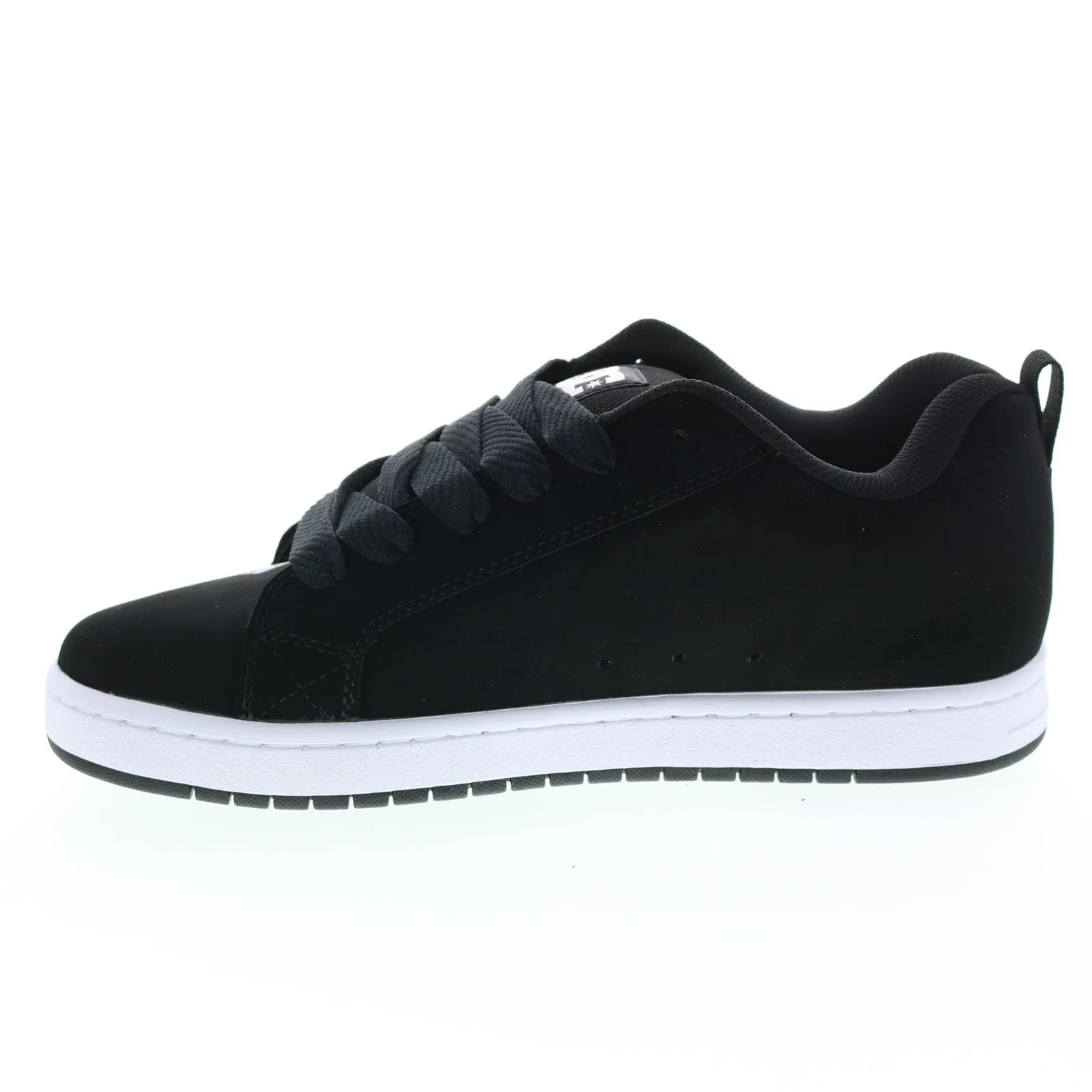 DC Court Graffik Black Nubuck Skate Shoes