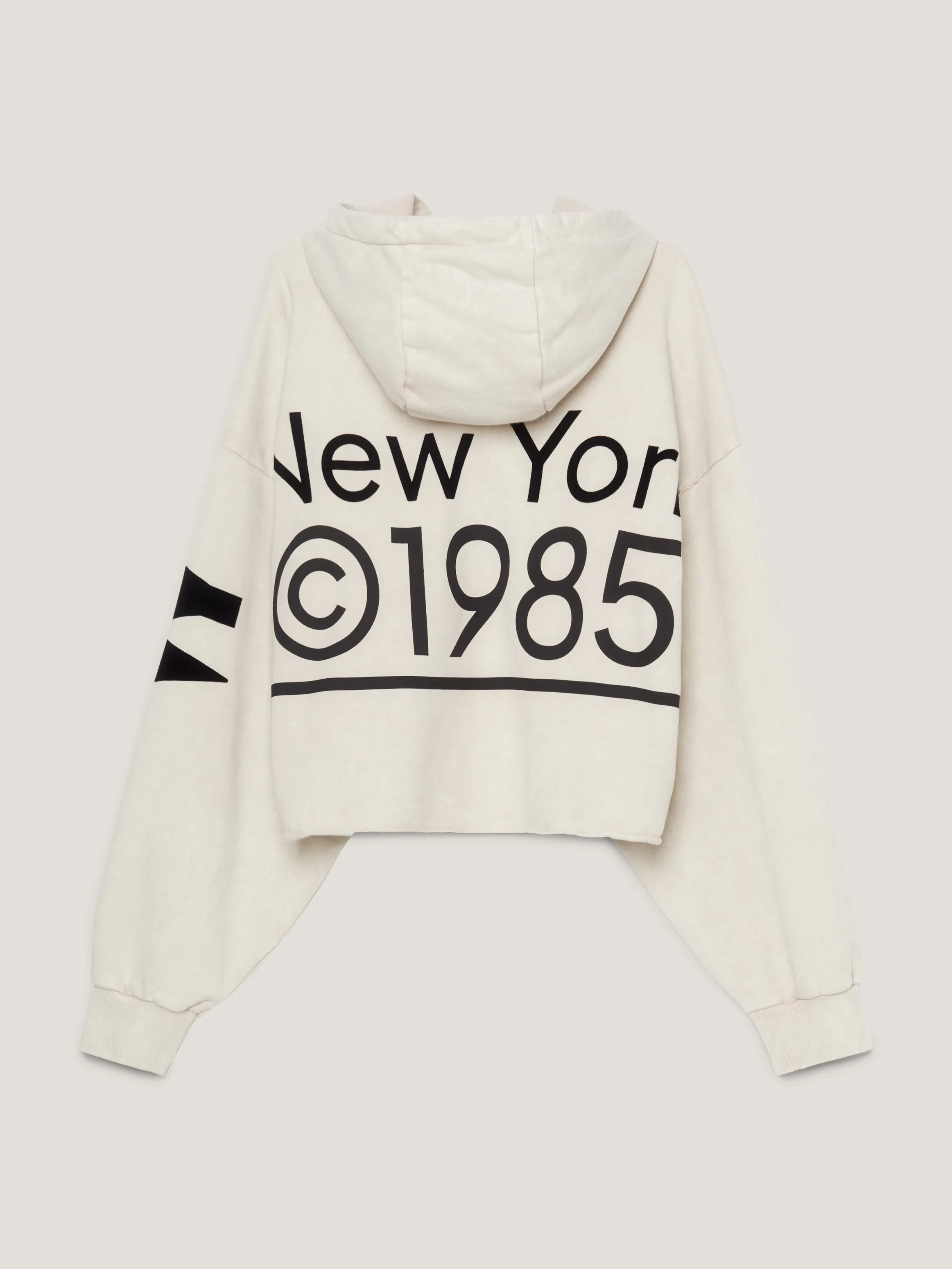 Tommy Jeans Cropped Hoodie with Dual Gender Back Graphic - Sweatshirts & Hoodies