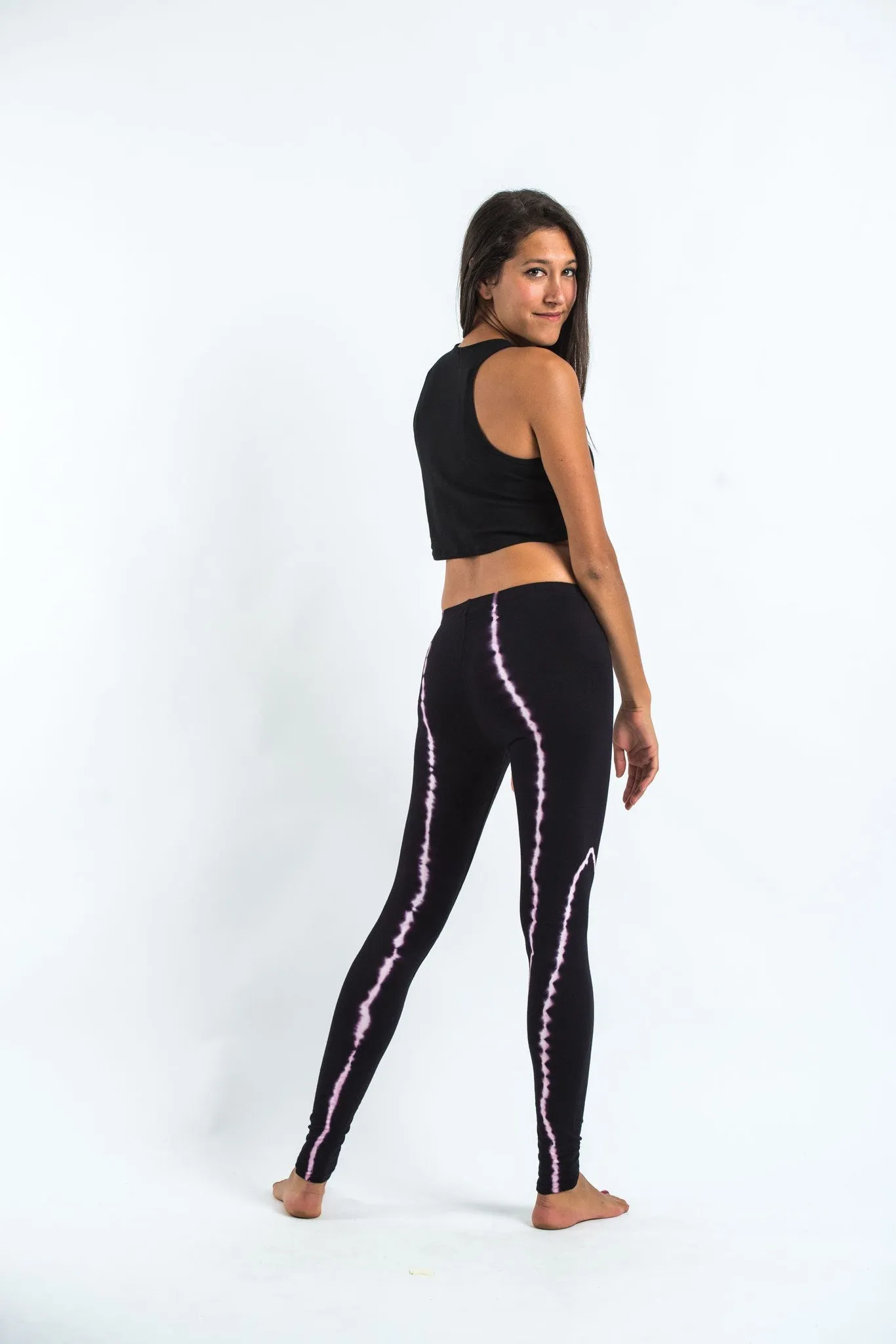 Electra Pink Tie Dye Cotton Leggings