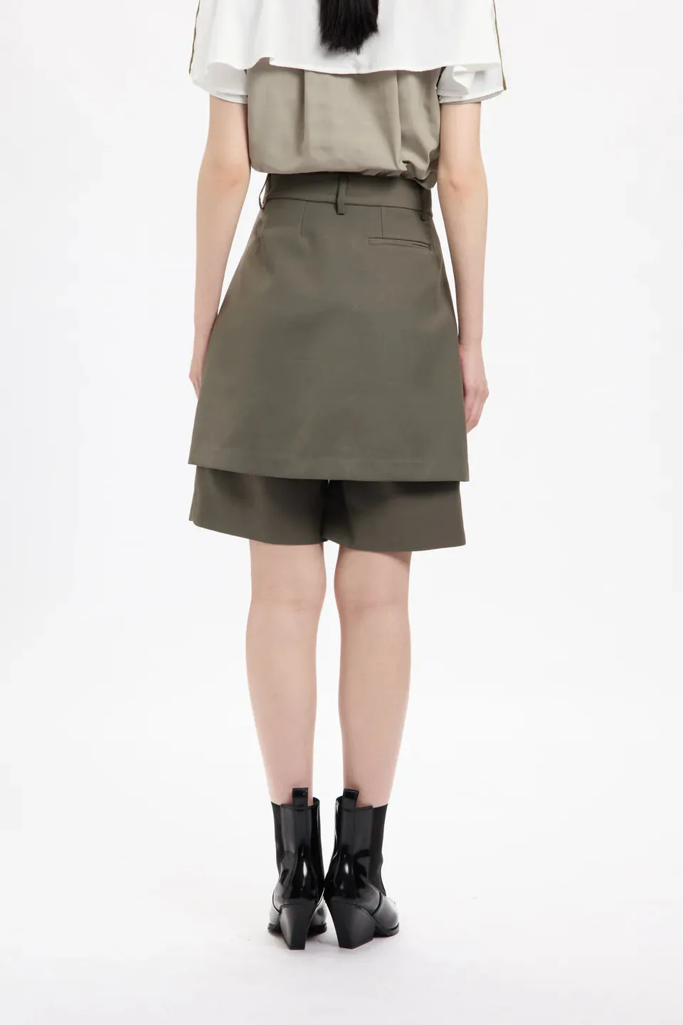 Olive Green Stylish Shorts