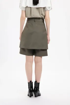 Olive Green Stylish Shorts