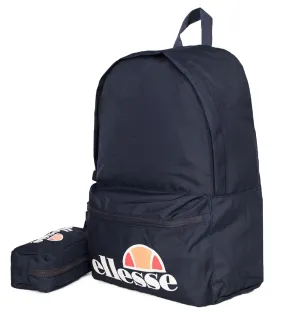 Ellesse Rolby School Backpack Pencil Case Bag Navy