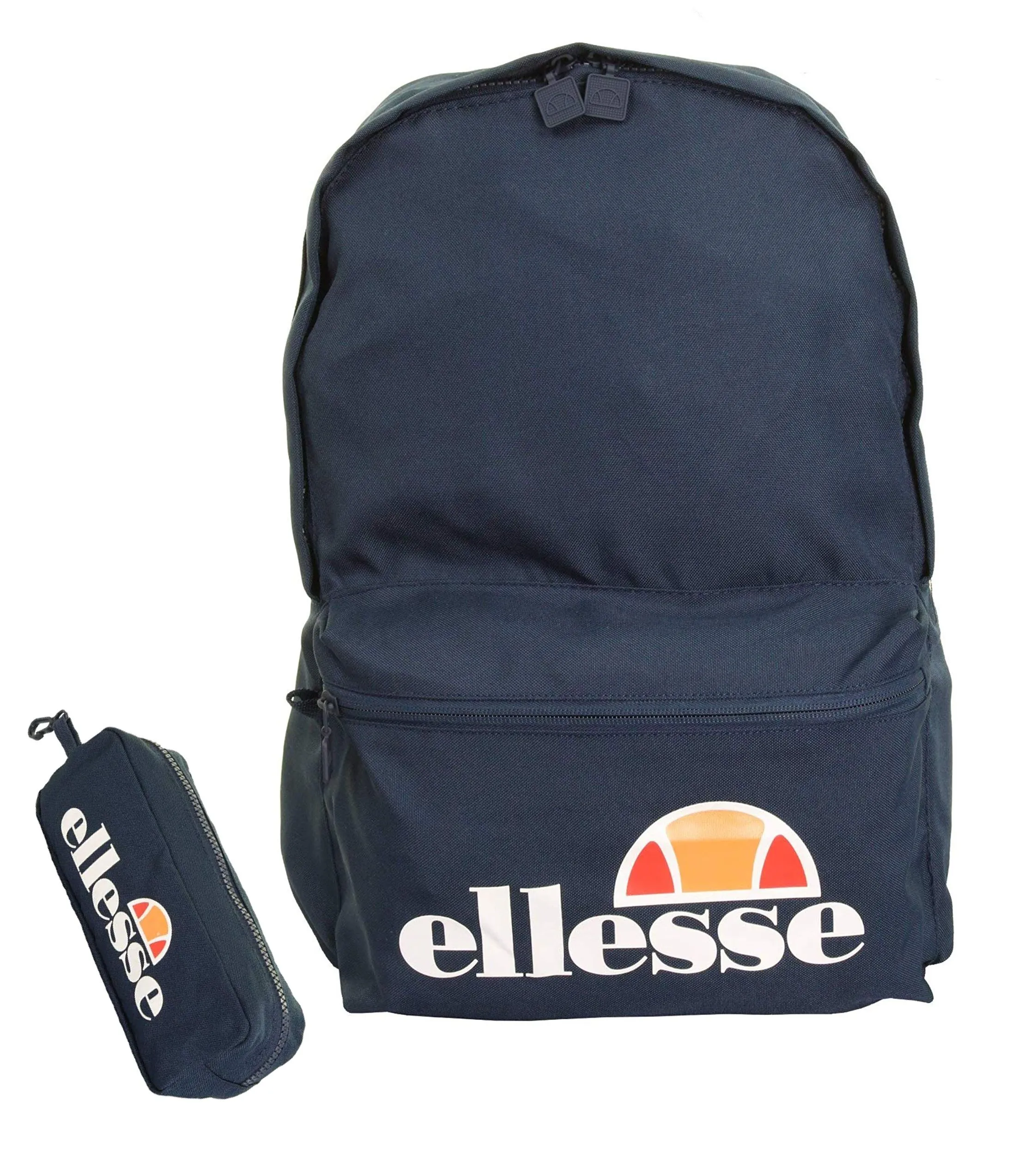 Ellesse Rolby School Backpack Pencil Case Bag Navy