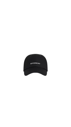 Embroidered Twill Cap - Black