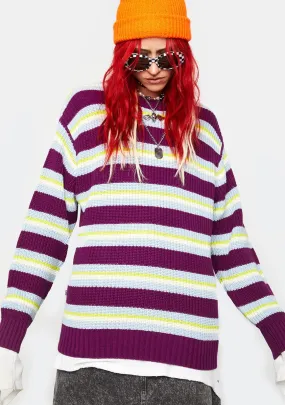 Eraser Striped Sweater -> Striped Sweater with Eraser Design