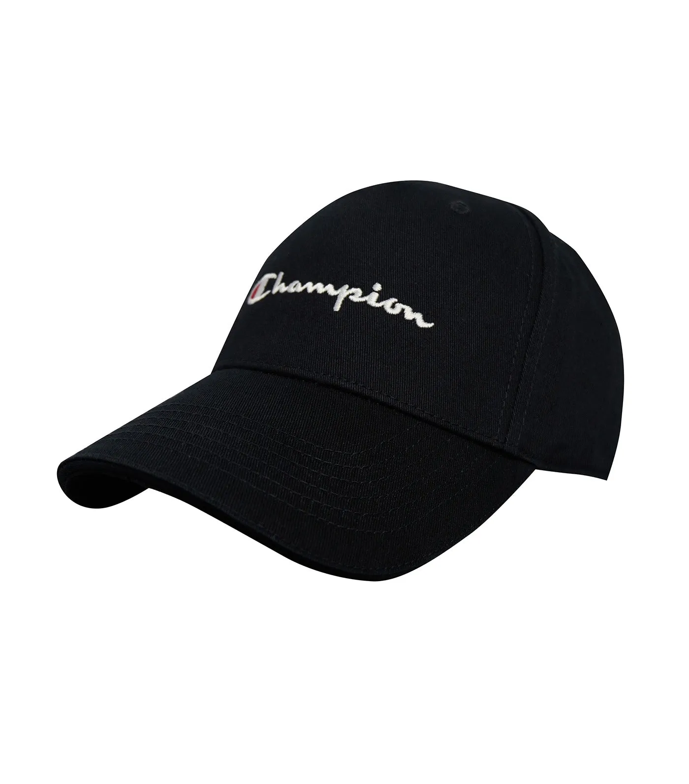 EU Line Baseball Cap in Black.