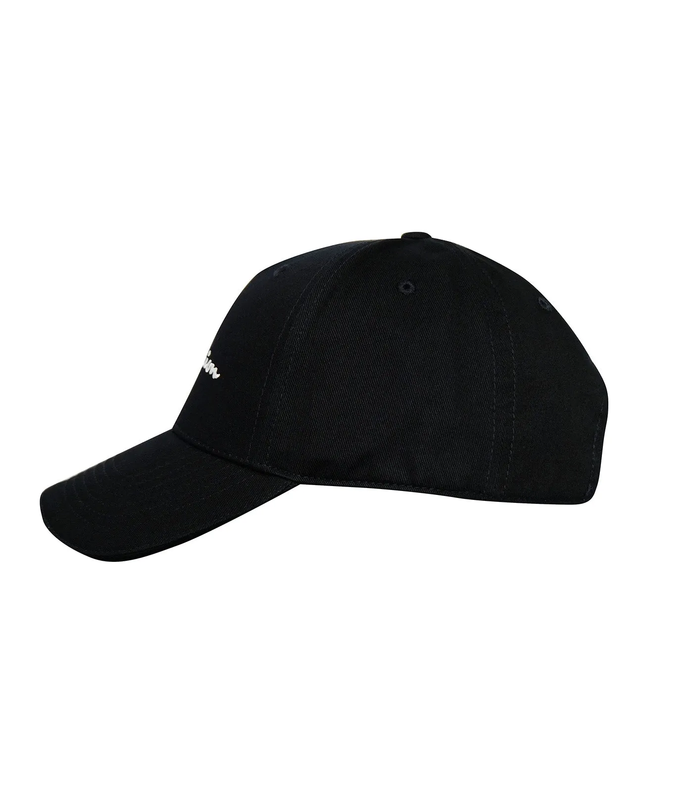 EU Line Baseball Cap in Black.