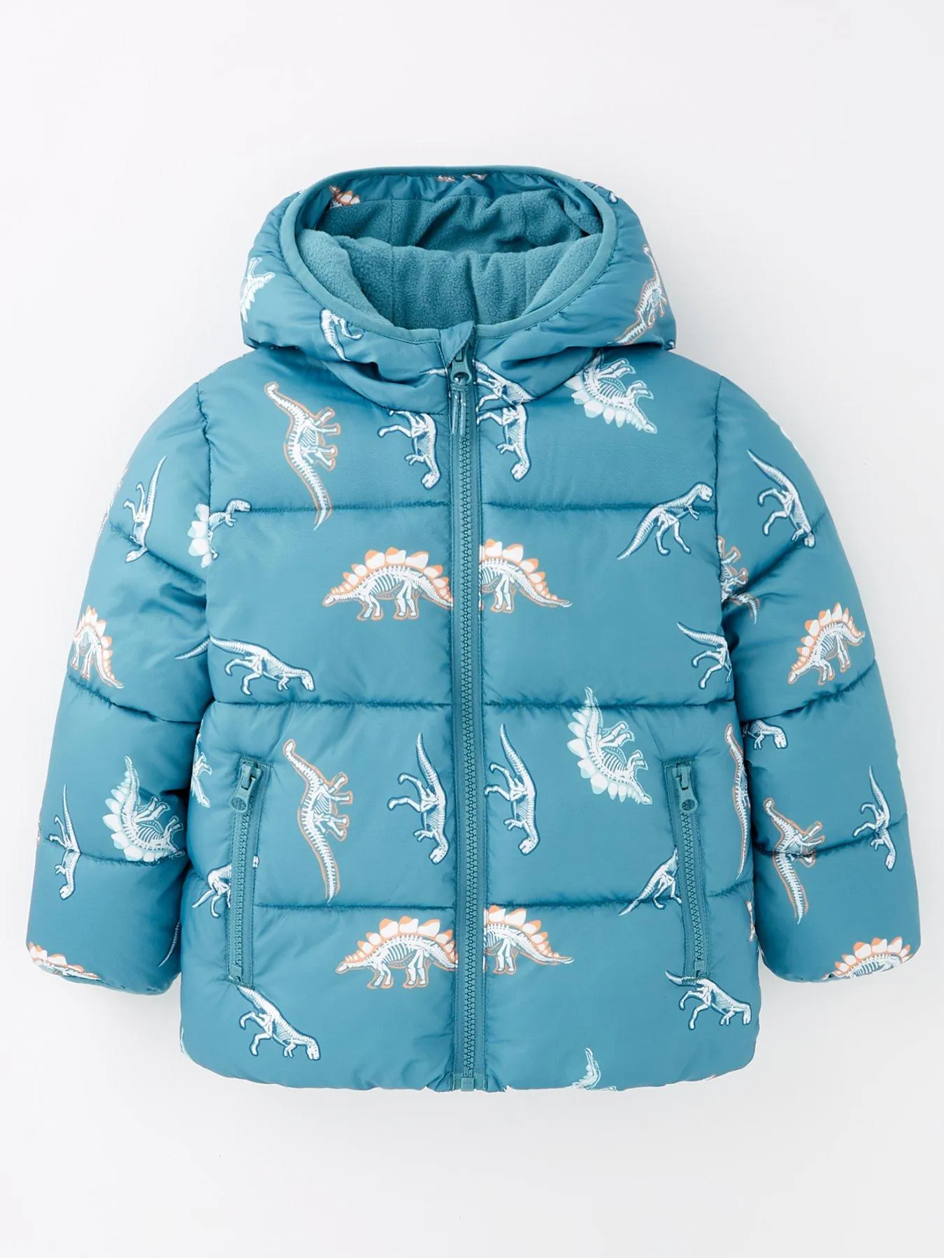 Boys Dinosaur Padded Coat - Multi