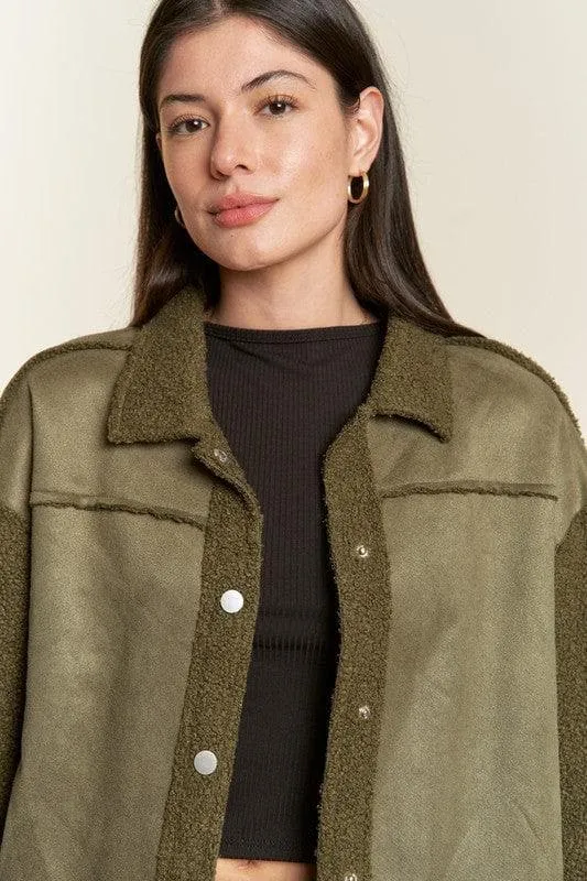 Faux Fur and Suede Jacket - Jade By Jane