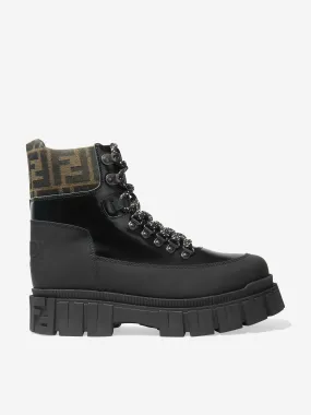 Fendi Kids FF Military Boots