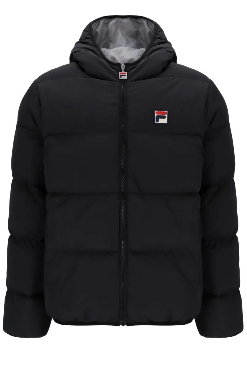 Fila Black Sharkskin Harry Padded Heavy Jacket