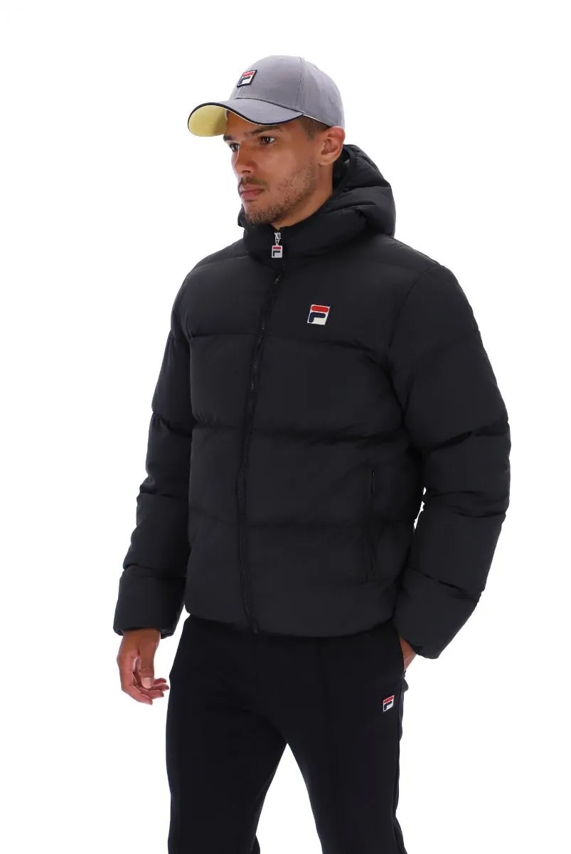 Fila Black Sharkskin Harry Padded Heavy Jacket