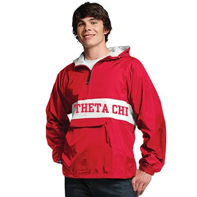 Fraternity Pullover Jacket with Full Front Embroidery by Charles River 9908.