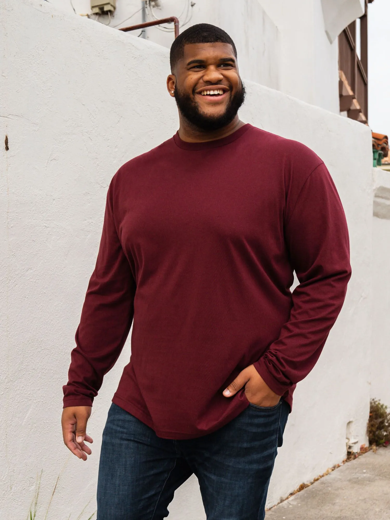 Garnet Long Sleeve Crew Neck Sweater