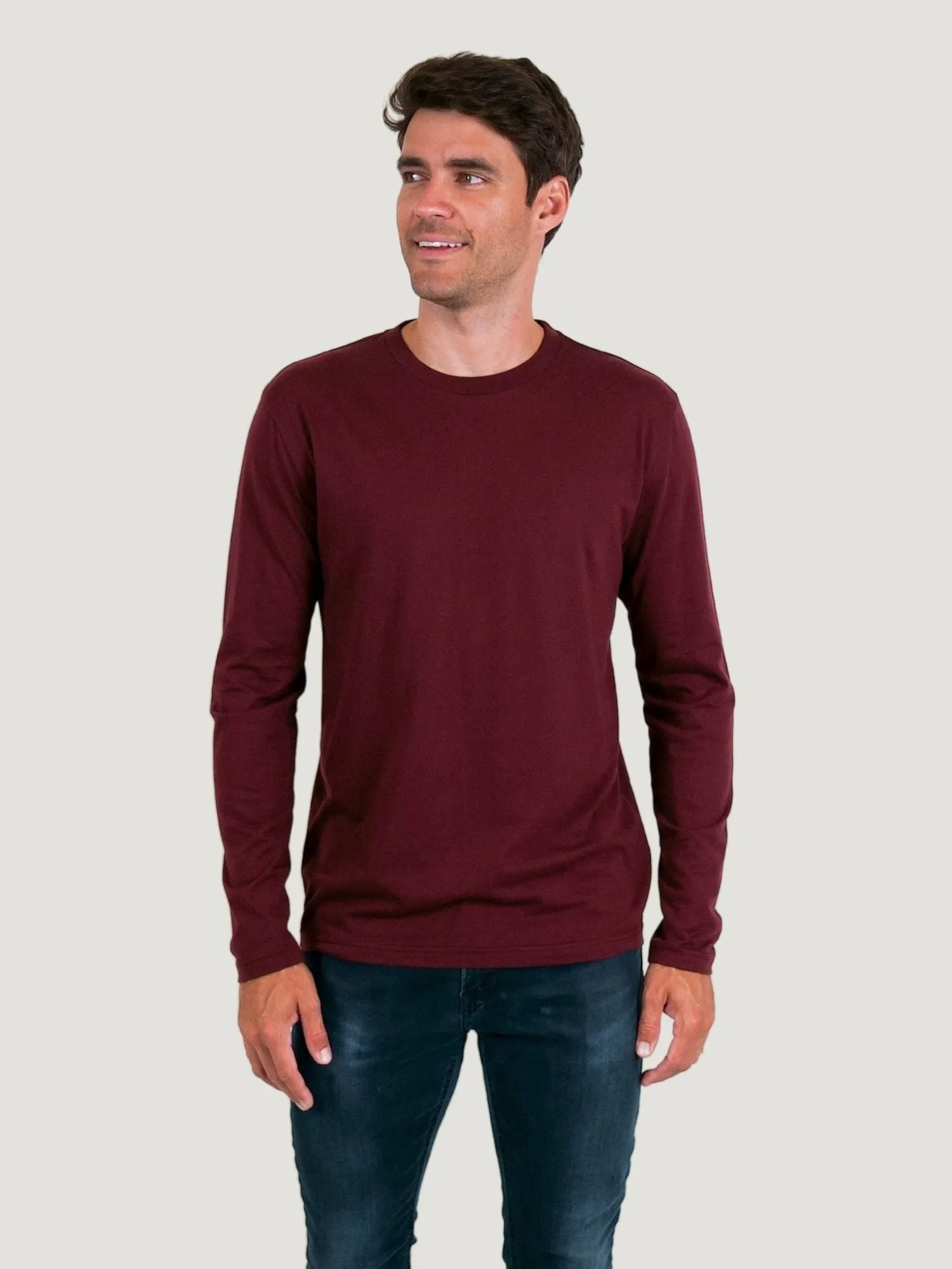 Garnet Long Sleeve Crew Neck Sweater