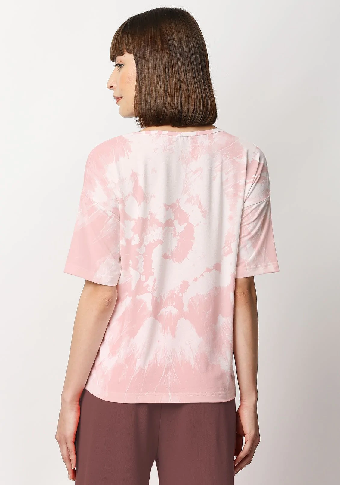 Gentle Pink Drop Dye Shirt