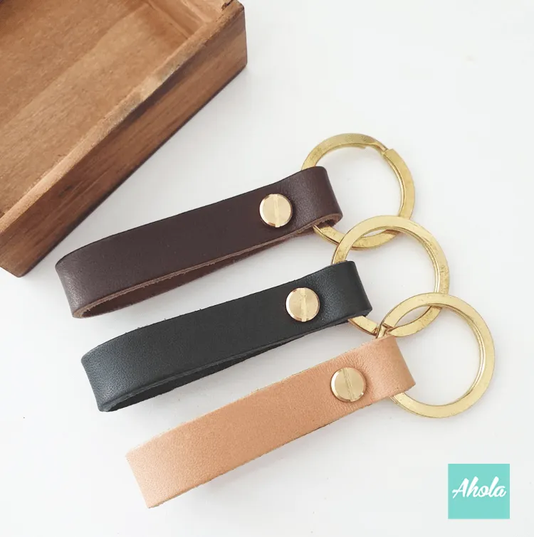 Genuine Leather Multi-Function Strap for Bags, Keys, and Phones