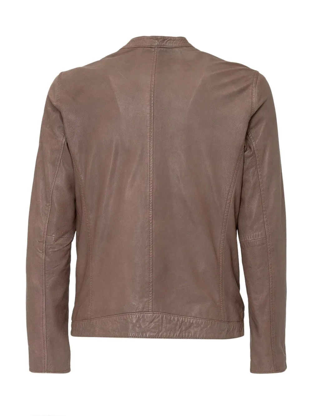 Leather Jacket with Zipper