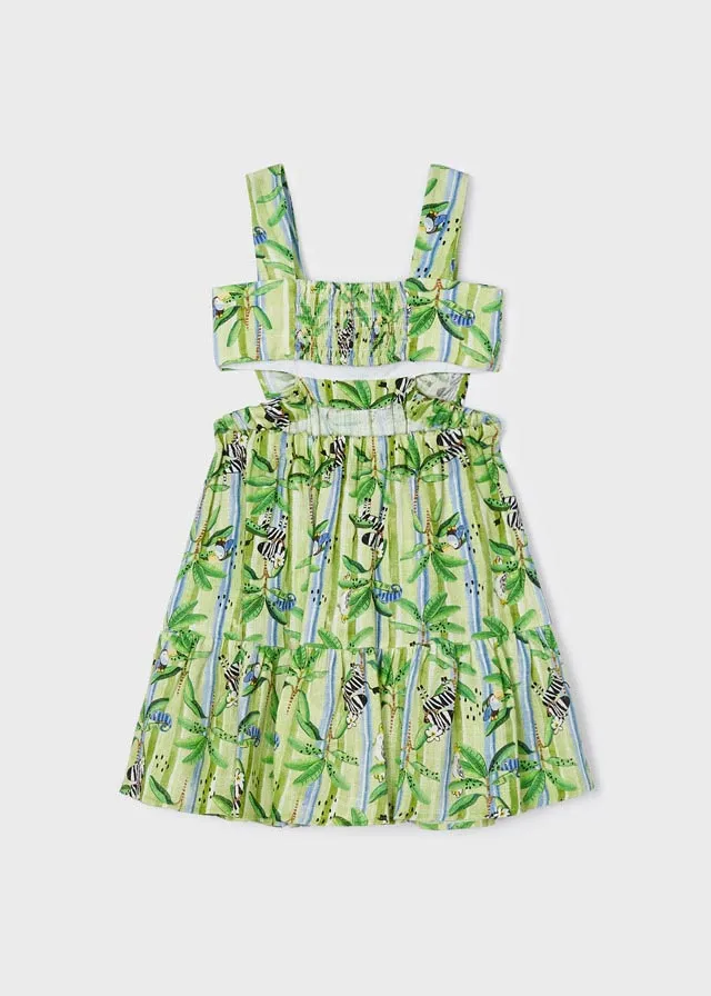 Girl's Lime Mayoral Dress.