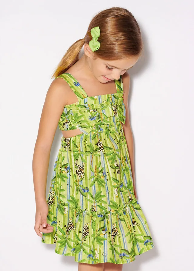 Girl's Lime Mayoral Dress.