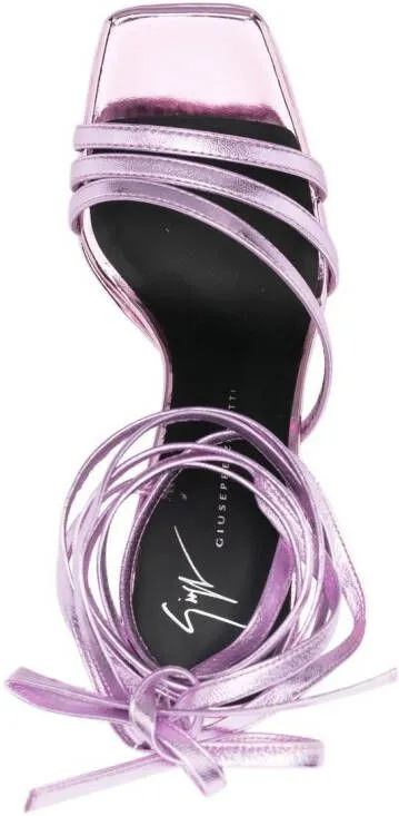 Giuseppe Zanotti Metallic 125mm Platform Sandals Pink