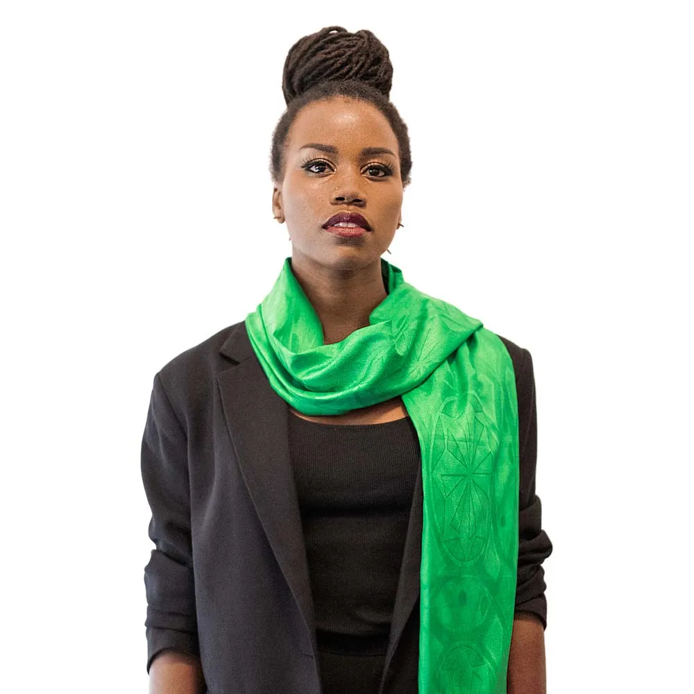 Green Scarf Headwrap by Inaya