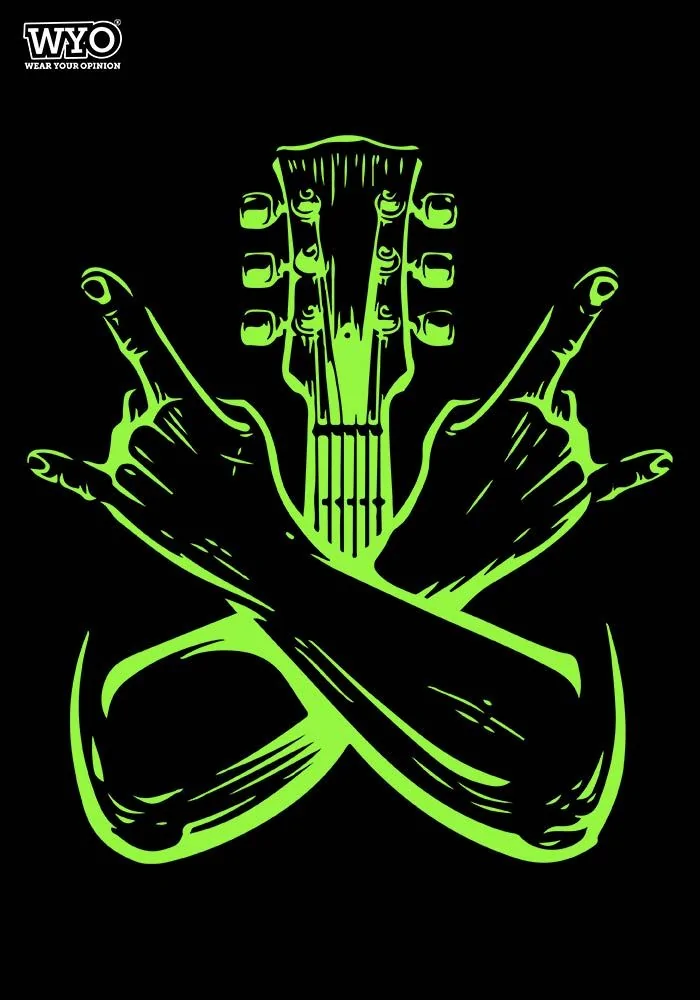 Women's Guitar Glow Tshirt