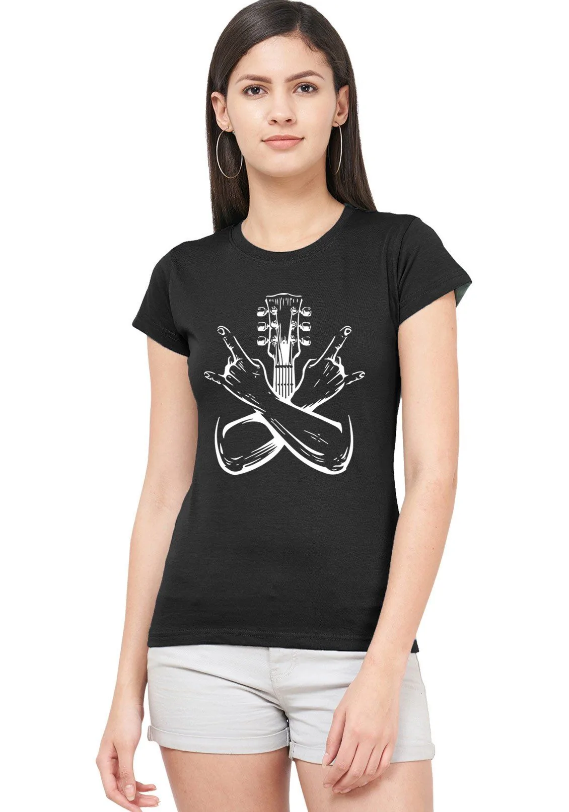 Women's Guitar Glow Tshirt