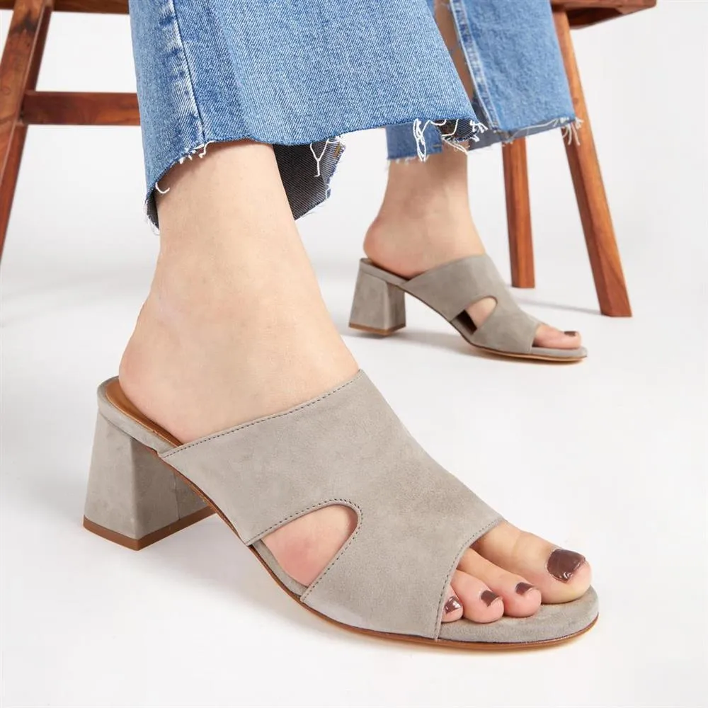 Heeled Mule Sandals