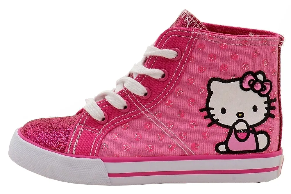 Hello Kitty High-Top Fashion Sneakers Shoes for Toddler Girls