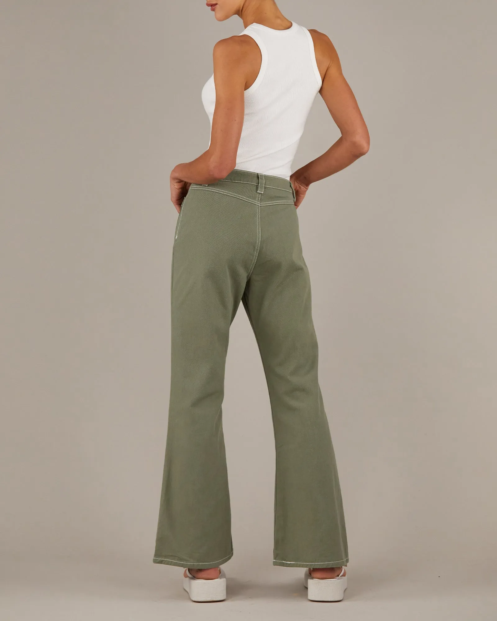 Hexham Sage Drill Pant