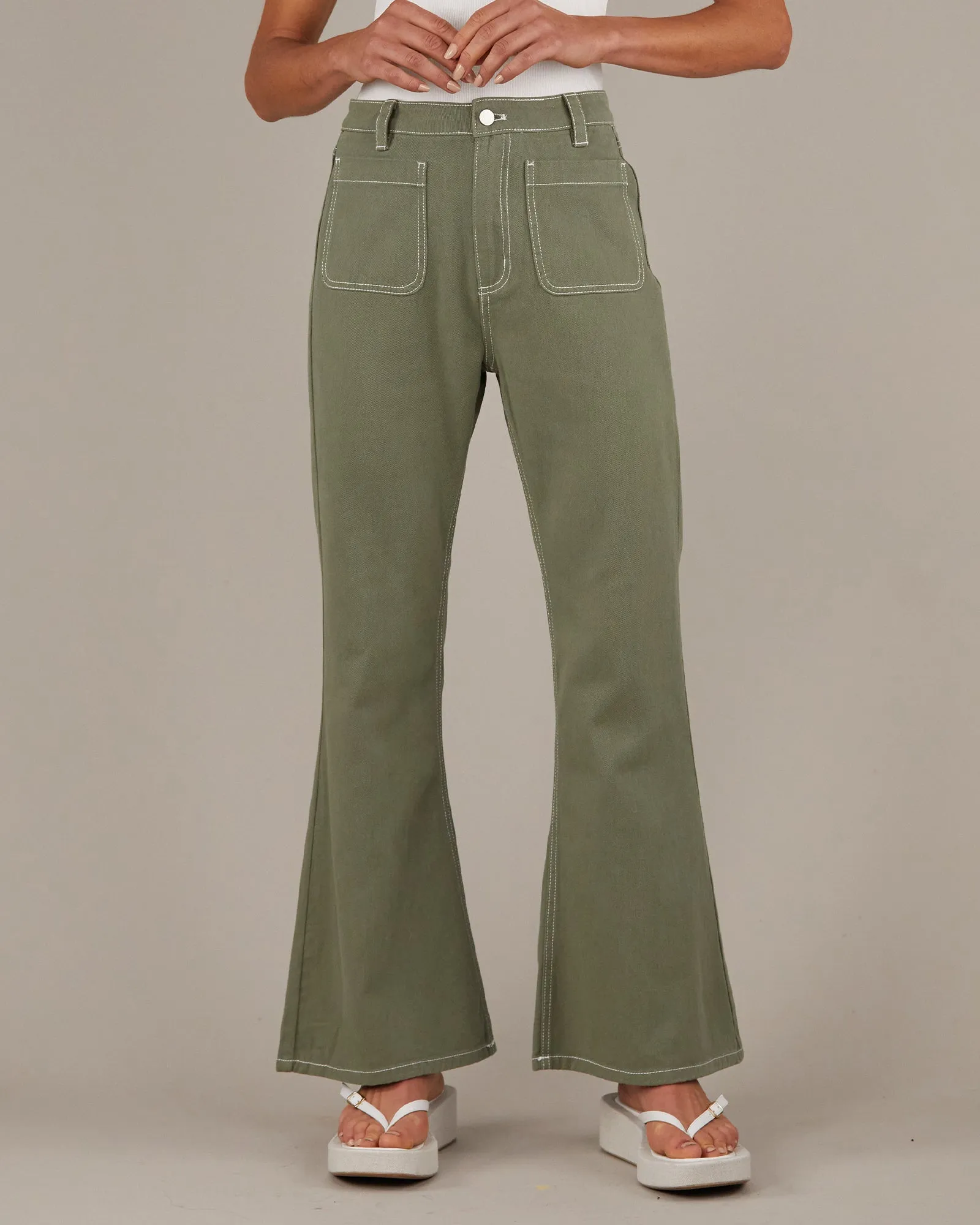 Hexham Sage Drill Pant