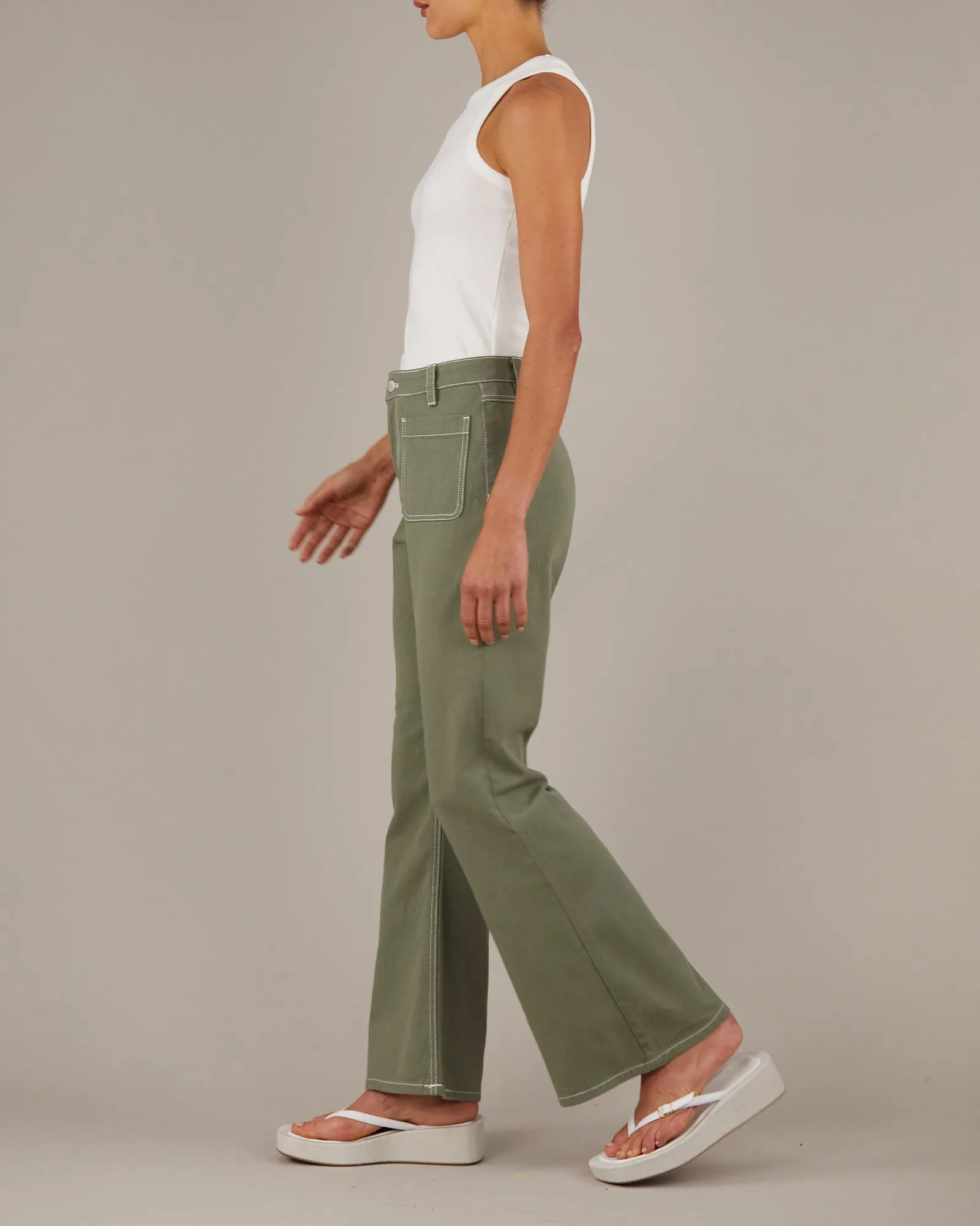 Hexham Sage Drill Pant