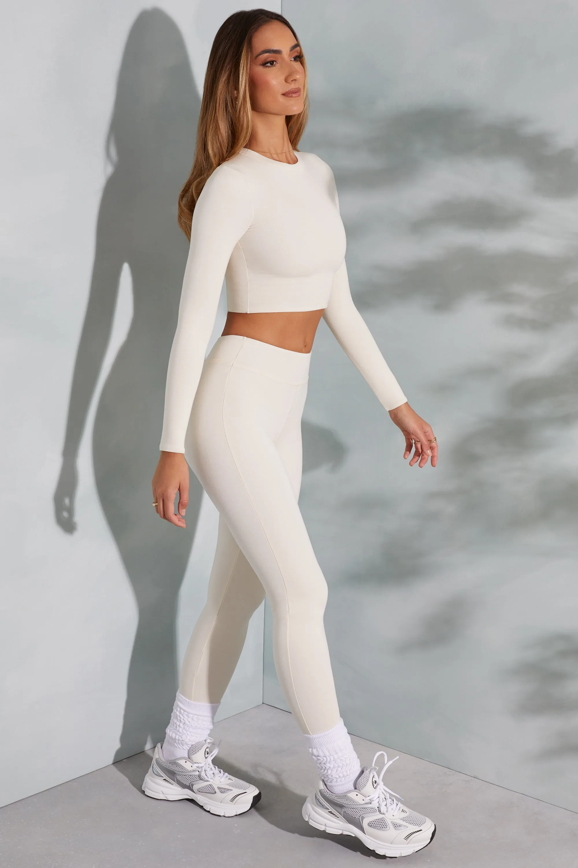 Ivory High Waist Leggings