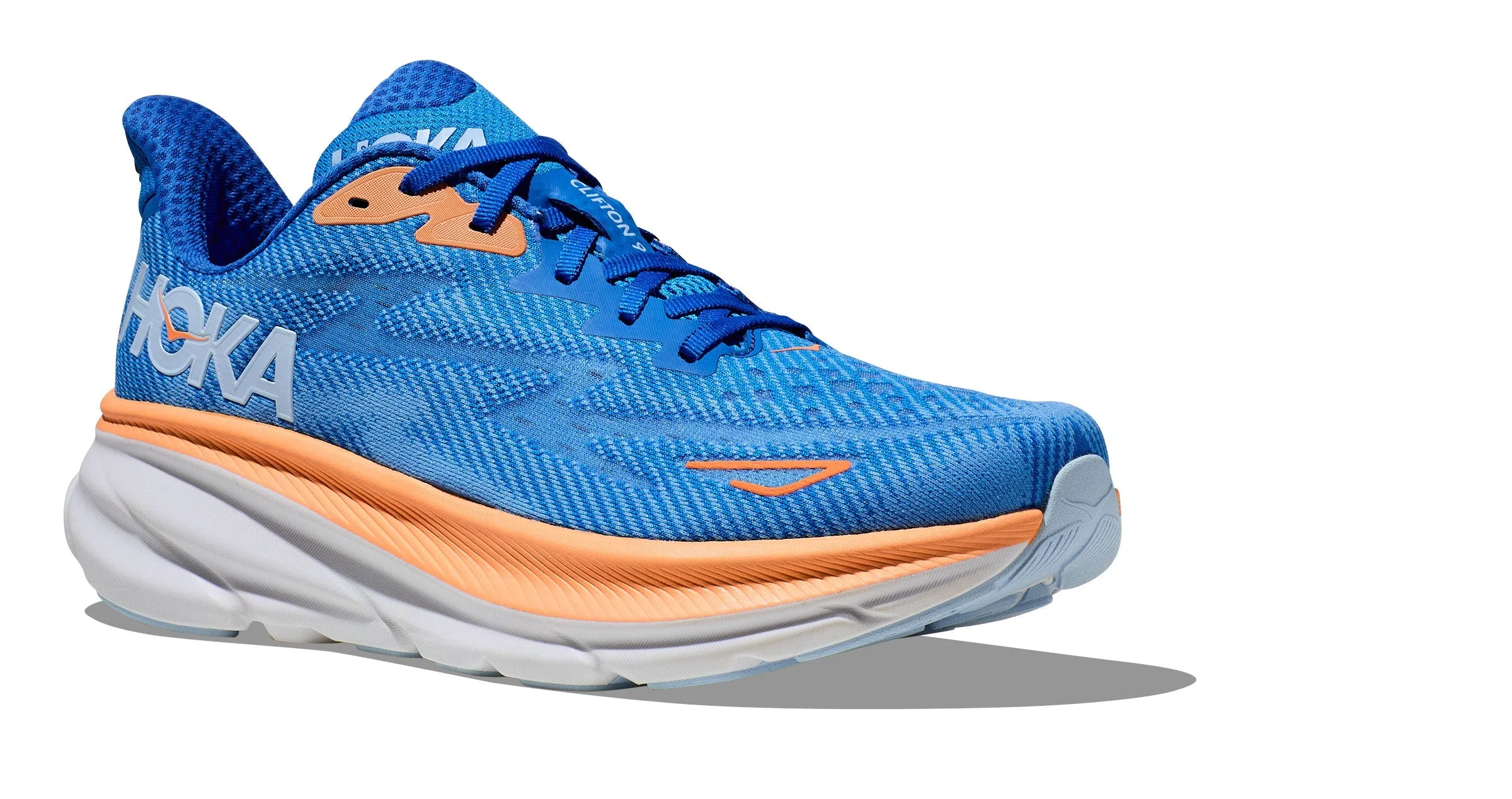 Hoka Clifton 9 Coastal Sky/All Aboard Wide Fit Running Shoes for Men