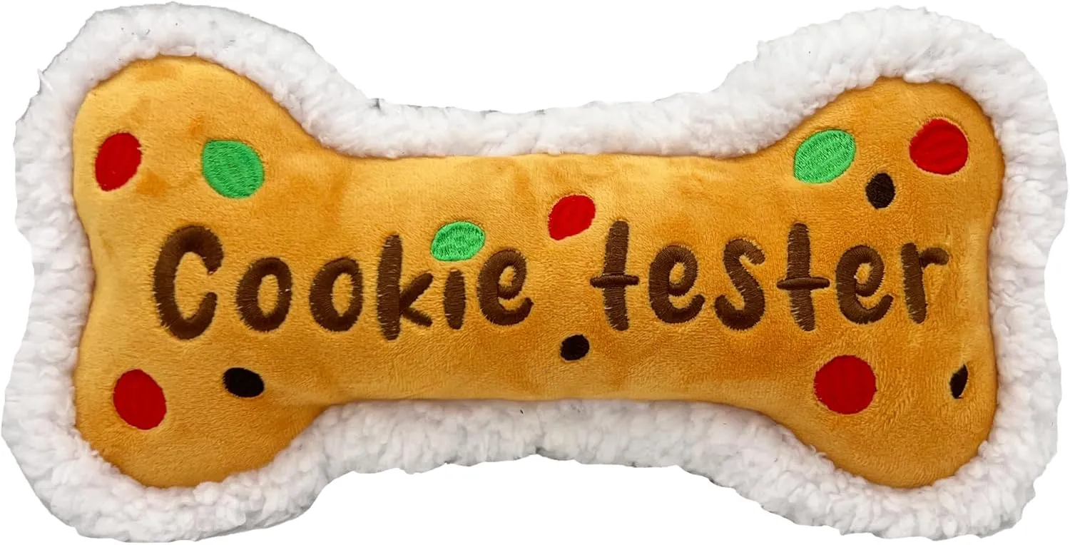 Huxley & Kent Cookie Testing Plush Dog Toy - Small