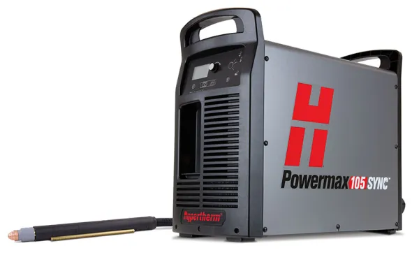 Hypertherm Powermax105 SYNC system, 200-600V, 3-PH, CSA, CPC and Serial ports, 180° torch, 25' lead #059684