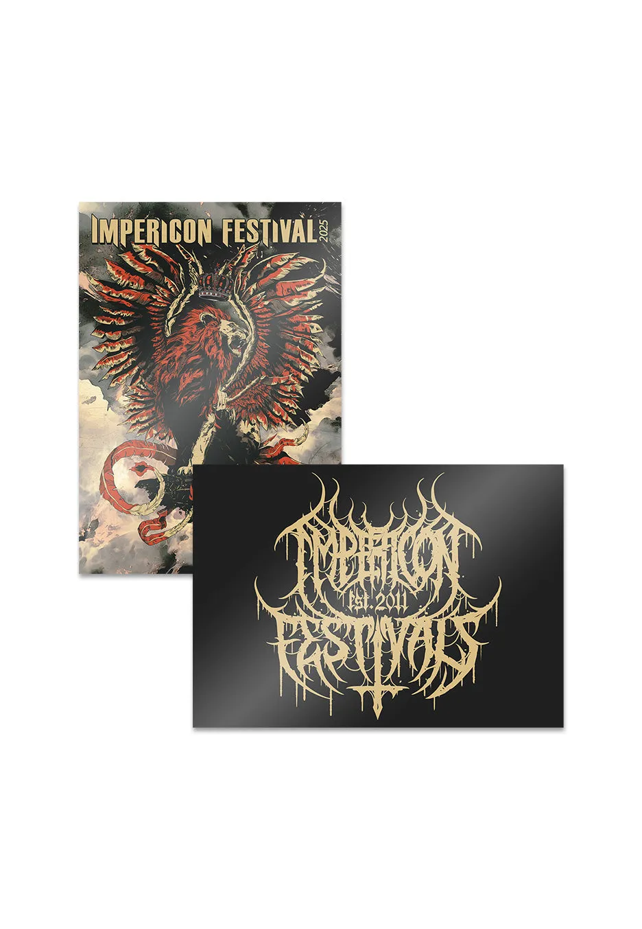 Impericon Festival Leipzig 2025 Black Metal Logo Hoodie Baby Pink Deluxe - Special Ticket.