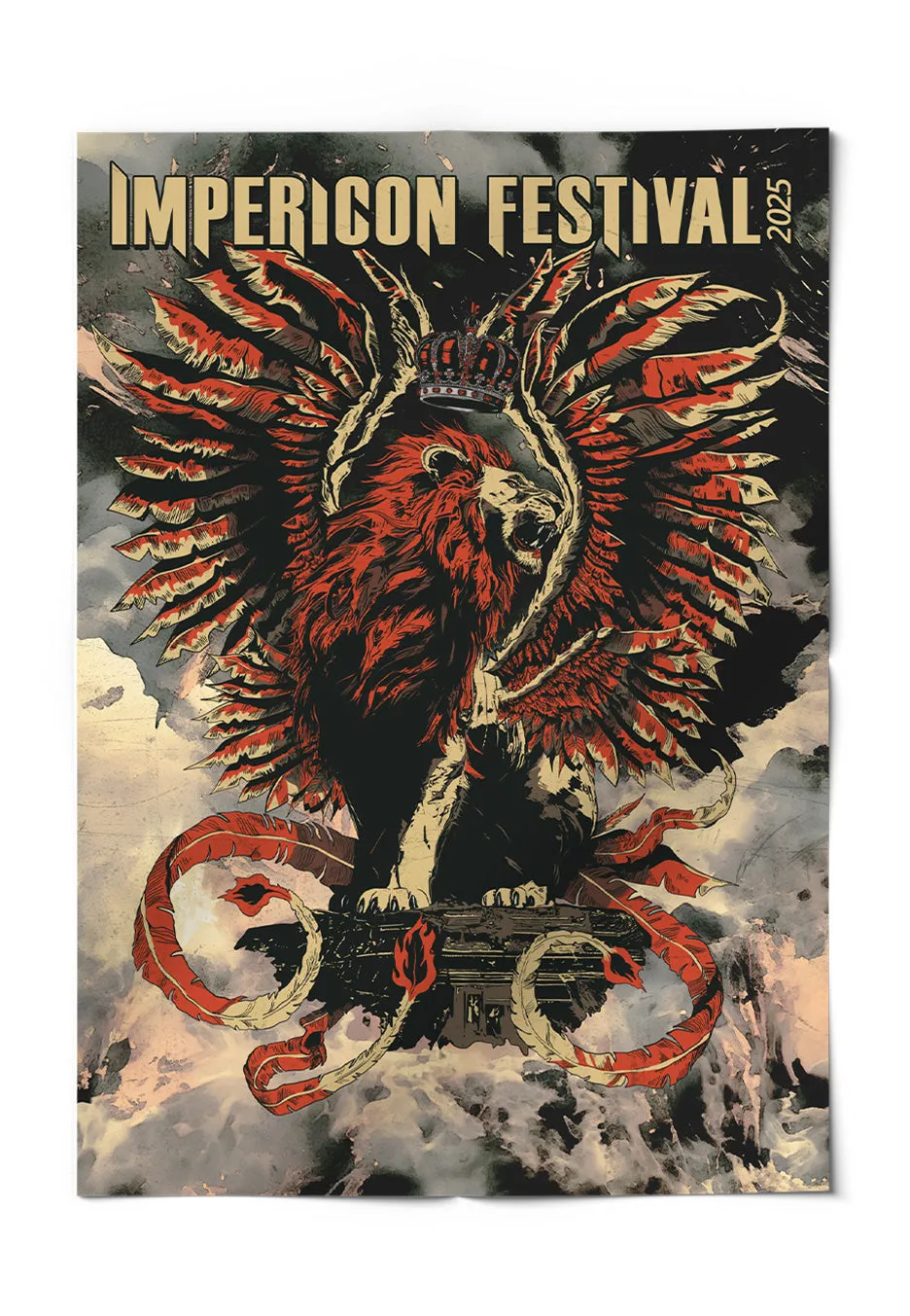 Impericon Festival Leipzig 2025 Black Metal Logo Hoodie Baby Pink Deluxe - Special Ticket.