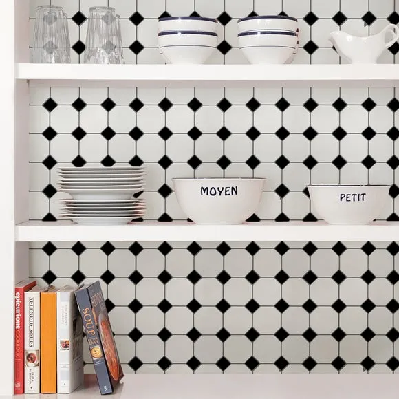 InHome Monochrome Self Adhesive Backsplash Tiles