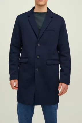 Navy Blazer Jack and Jones Long Marco Coat Jacket