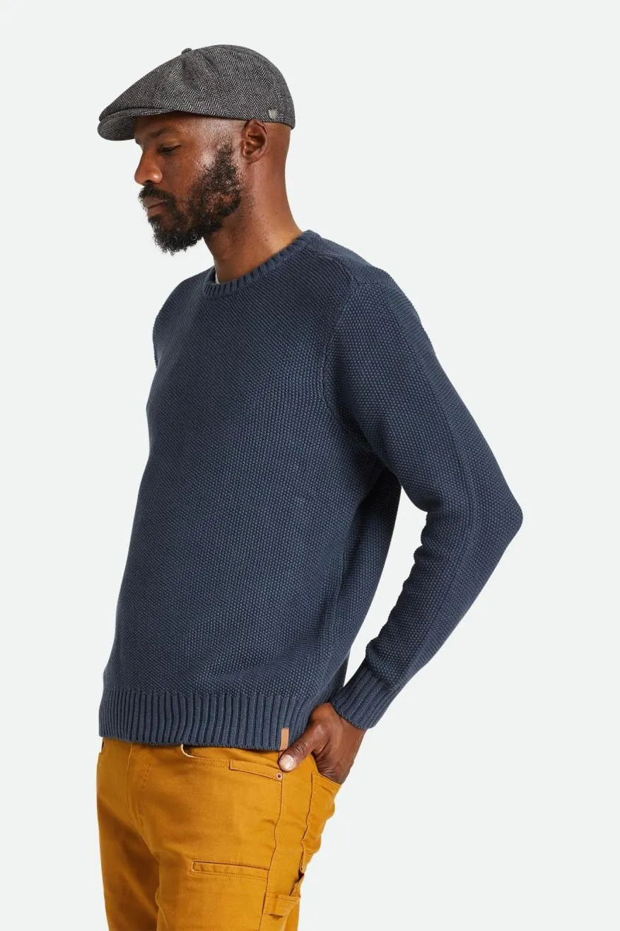 Jacques Waffle Knit Jumper - Gradient Blue