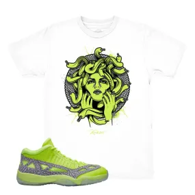 Volt Jordan 11 IE Medusa White Shirt