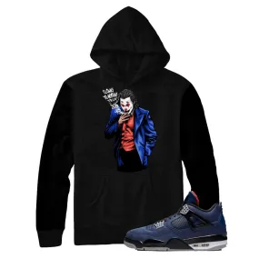 Jordan 4 Loyal Blue Clout Clown Hoodie for Winter