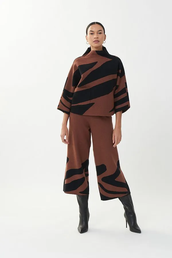 Joseph Ribkoff Animal Jacquard Pant