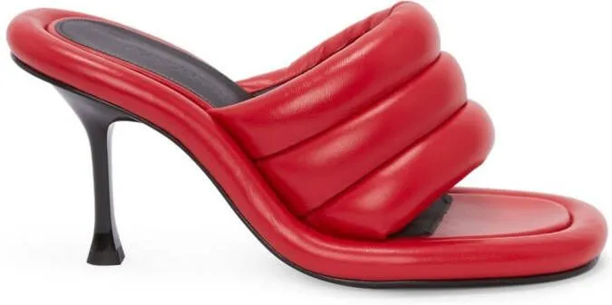 Red JW Anderson Bumper Tube Padded Sandals