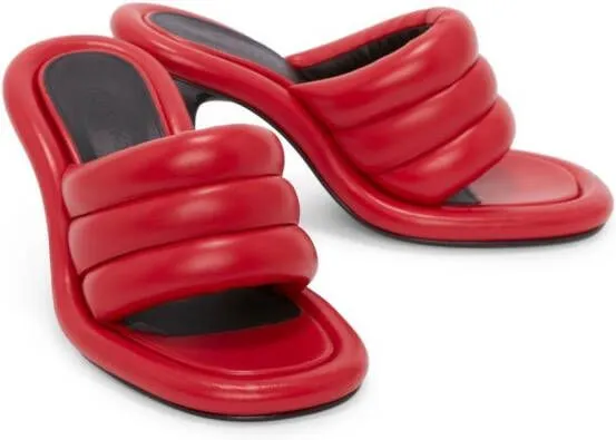 Red JW Anderson Bumper Tube Padded Sandals