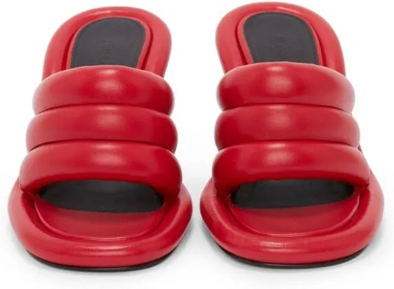 Red JW Anderson Bumper Tube Padded Sandals